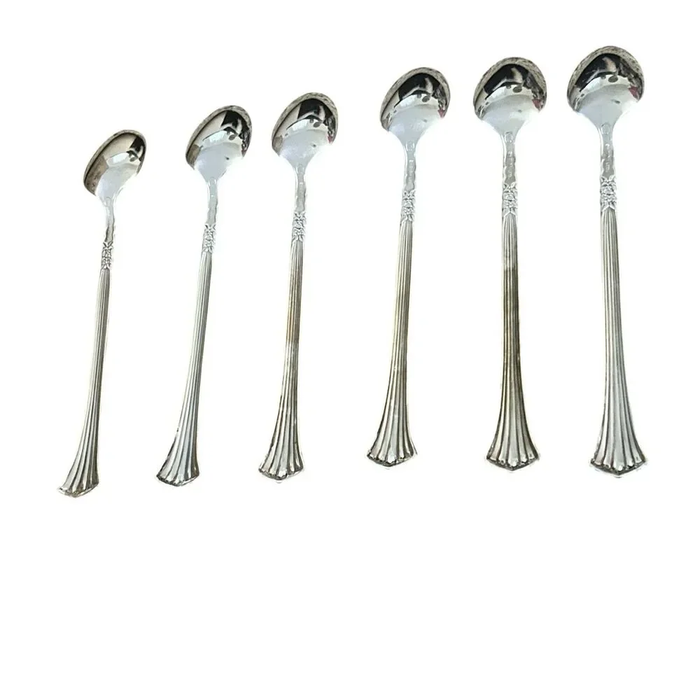 Oneida Floral Queen Silver plate Iced Teaspoons